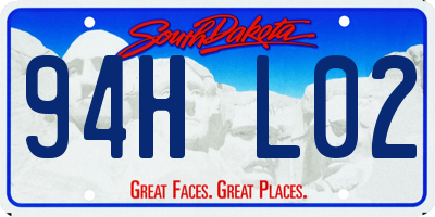 SD license plate 94HL02