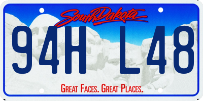 SD license plate 94HL48