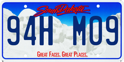 SD license plate 94HM09
