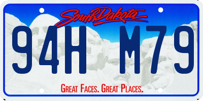 SD license plate 94HM79