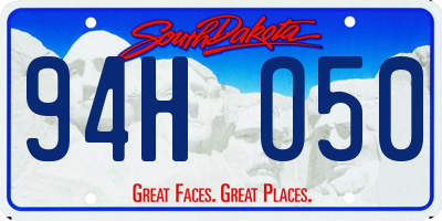 SD license plate 94HO50