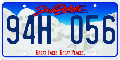 SD license plate 94HO56