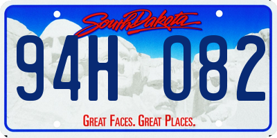 SD license plate 94HO82