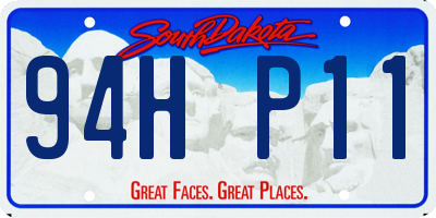 SD license plate 94HP11