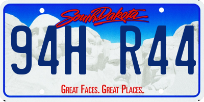 SD license plate 94HR44