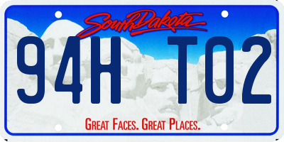 SD license plate 94HT02