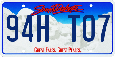 SD license plate 94HT07