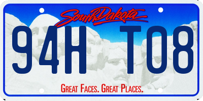 SD license plate 94HT08