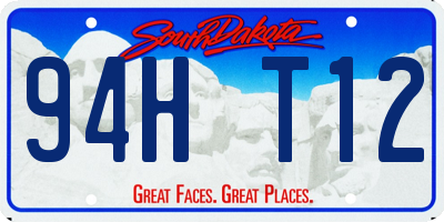 SD license plate 94HT12