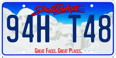 SD license plate 94HT48