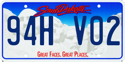 SD license plate 94HV02