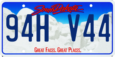 SD license plate 94HV44