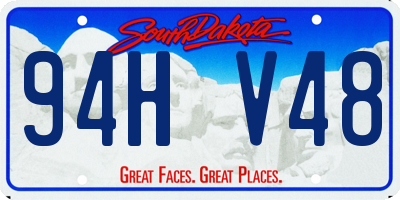 SD license plate 94HV48