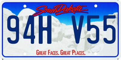 SD license plate 94HV55