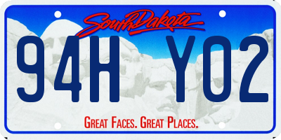 SD license plate 94HY02