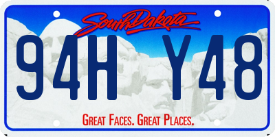 SD license plate 94HY48