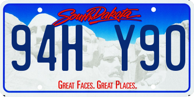 SD license plate 94HY90