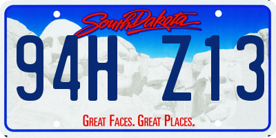 SD license plate 94HZ13