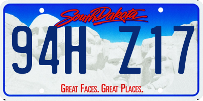 SD license plate 94HZ17
