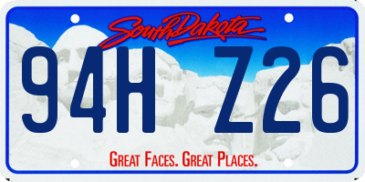 SD license plate 94HZ26