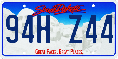 SD license plate 94HZ44