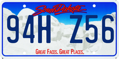 SD license plate 94HZ56