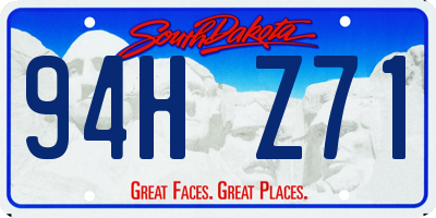 SD license plate 94HZ71