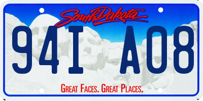 SD license plate 94IA08