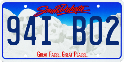 SD license plate 94IB02