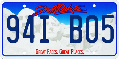 SD license plate 94IB05