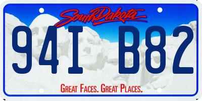 SD license plate 94IB82