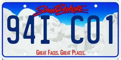 SD license plate 94IC01