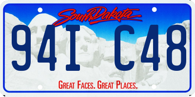 SD license plate 94IC48