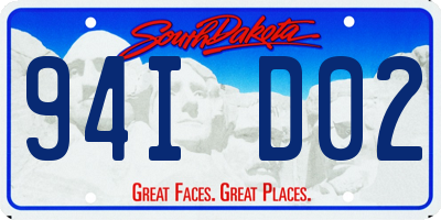 SD license plate 94ID02