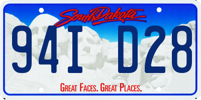 SD license plate 94ID28