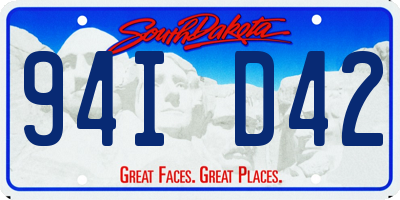SD license plate 94ID42