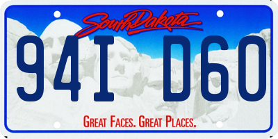SD license plate 94ID60
