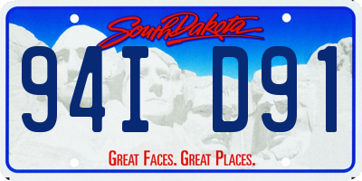 SD license plate 94ID91