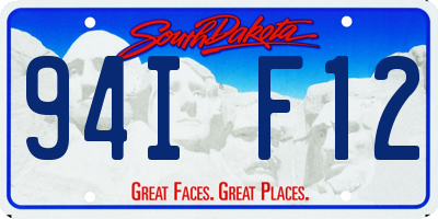 SD license plate 94IF12