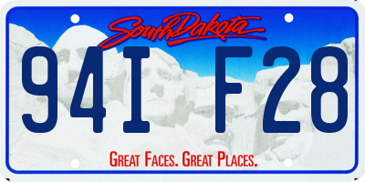 SD license plate 94IF28