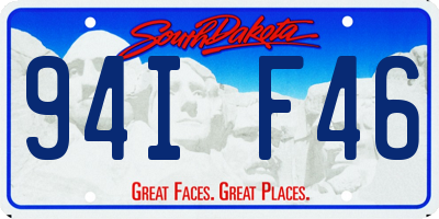 SD license plate 94IF46