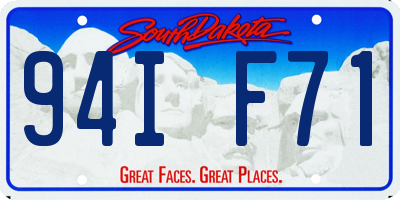 SD license plate 94IF71
