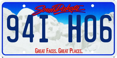 SD license plate 94IH06