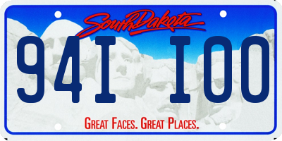 SD license plate 94II00