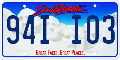 SD license plate 94II03