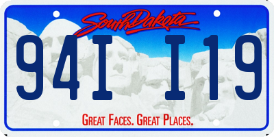 SD license plate 94II19