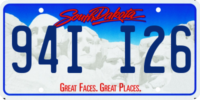 SD license plate 94II26