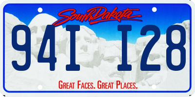 SD license plate 94II28