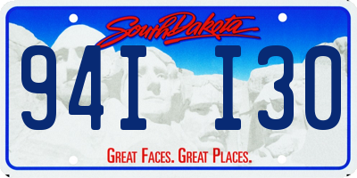 SD license plate 94II30