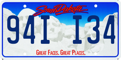 SD license plate 94II34